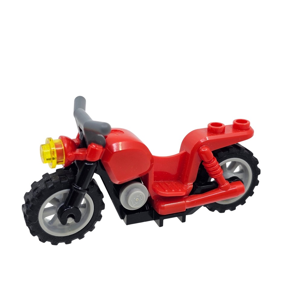LEGO City Bike Motorcycle Vintage Red, Minifigure, Minifig